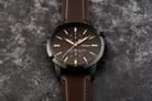 Fossil Townsman FS5437 Chronograph Dark Brown Dial Brown Leather Strap-4