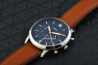 Fossil Neutra FS5453 Chronograph Blue Dial Brown Leather Strap-9