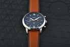 Fossil Neutra FS5453 Chronograph Blue Dial Brown Leather Strap-11