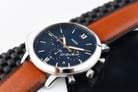 Fossil Neutra FS5453 Chronograph Blue Dial Brown Leather Strap-13