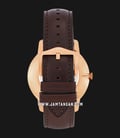 Fossil FS5463 The Minimalist Men White Dial Brown Leather Strap-2