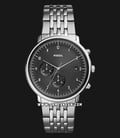 Fossil Chase Timer FS5489 Chronograph Men Black Dial Stainless Steel Strap-0