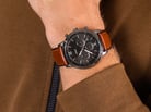 Fossil Neutra FS5512 Chronograph Grey Dial Brown Leather Strap-3