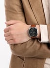 Fossil Neutra FS5512 Chronograph Grey Dial Brown Leather Strap-4