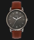Fossil FS5513 The Minimalist Black Dial Brown Leather Strap-0