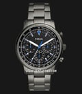 Fossil FS5518 Goodwin Chronograph Men Black Dial Grey Stainless Steel Strap-0