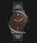 Fossil Neutra FS5525 Chronograph Black Dial Black Stainless Steel Strap-0