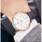 Fossil Andy FS5567 White Dial Blue Navy Leather Strap-5