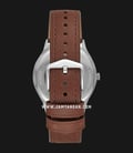 Fossil FS5610 Forrester White Dial Dark Brown Leather Strap-2