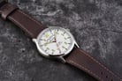 Fossil FS5610 Forrester White Dial Dark Brown Leather Strap-5