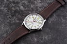 Fossil FS5610 Forrester White Dial Dark Brown Leather Strap-6