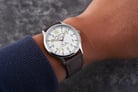 Fossil FS5610 Forrester White Dial Dark Brown Leather Strap-7