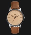 Fossil FS5619 The Minimalist Mens Brown Dial Brown Leather Strap-0