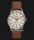 Fossil FS5629 Forrester Biege Dial Brown Leather Strap-0
