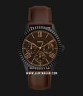 Fossil Chapman FS5635 Brown Dial Brown Leather Strap-0