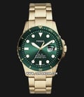Fossil FB-01 FS5658 Green Dial Gold Stainless Steel Strap-0