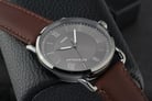 Fossil Copeland FS5664 Mens Grey Sunray Dial Brown Leather Strap-4