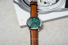 Fossil Neutra FS5735 Chronograph Men Green Dial Brown Leather Strap-4