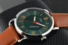 Fossil Copeland FS5737 Men Green Dial Brown Leather Strap-7