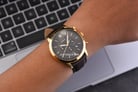 Fossil Neutra FS5763 Chronograph Men Black Dial Brown Leather Strap-7
