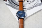 Fossil Neutra FS5791 Chronograph Men Blue Dial Brown Leather Strap-4