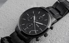 Fossil Minimalist FS5848 Chronograph Black Dial Black Stainless Steel Strap-5