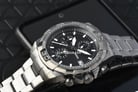 Fossil Bronson FS5852 Chronograph Black Dial Grey Stainless Steel Strap-6