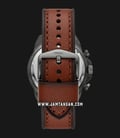 Fossil Bronson FS5855 Men Chronograph Grey Dial Brown Leather Strap-2