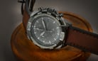 Fossil Bronson FS5855 Men Chronograph Grey Dial Brown Leather Strap-4