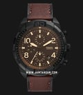 Fossil Bronson FS5875 Chronograph Brown Dial Dark Brown Leather Strap-0