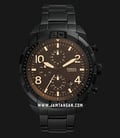 Fossil Bronson FS5876 Chronograph Brown Dial Black Stainless Steel Strap-0