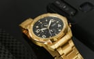 Fossil Bronson FS5877 Chronograph Black Dial Gold Stainless Steel Strap-4