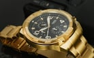 Fossil Bronson FS5877 Chronograph Black Dial Gold Stainless Steel Strap-5