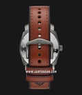 Fossil Machine FS5900 Men Grey Dial Brown Leather Strap-2