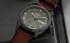 Fossil Machine FS5900 Men Grey Dial Brown Leather Strap-3