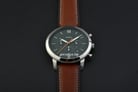 Fossil Neutra FS5902 Chronograph Men Green Dial Brown Leather Strap-4