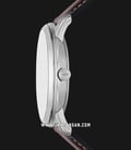 Fossil Neutra FS5905 Moonphase Men Silver Dial Dark Brown Leather Strap-1