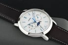 Fossil Neutra FS5905 Moonphase Men Silver Dial Dark Brown Leather Strap-4