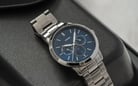 Fossil Neutra FS5907 Men Multifunction Moonphase Blue Dial Stainless Steel Strap-3