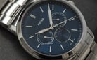 Fossil Neutra FS5907 Men Multifunction Moonphase Blue Dial Stainless Steel Strap-4