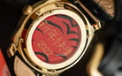 Fossil Machine FS5909 Men Red Tiger Motive Dial Black Leather Strap-7