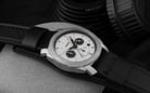 Fossil Machine FS5921 Men Chronograph White Dial Black Leather Strap-4