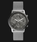 Fossil Minimalist FS5944 Chronograph Grey Dial Stainless Steel Mesh Strap-0
