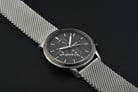 Fossil Minimalist FS5944 Chronograph Grey Dial Stainless Steel Mesh Strap-4
