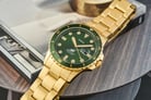 Fossil Blue FS5950 Men Green Dial Gold Stainless Steel Strap-6