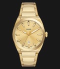 Fossil Everett FS5965 Gold Dial Gold Stainless Steel Strap-0