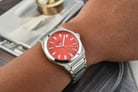 Fossil Everett FS5984 Red Dial Stainless Steel Strap-7