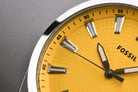 Fossil Everett FS5985 Yellow Dial Stainless Steel Strap-6