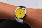 Fossil Everett FS5985 Yellow Dial Stainless Steel Strap-10