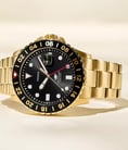 Fossil Blue GMT FS5990 Black Dial Gold-Tone Stainless Steel Strap-3